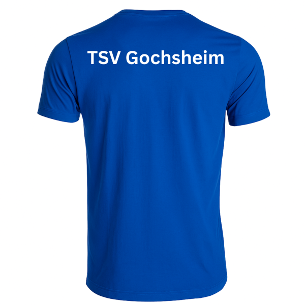 Shirt Royalblau mit Logo und Initialen